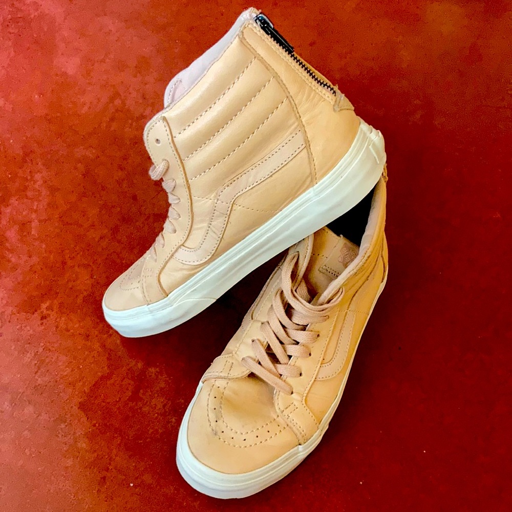 COPY - Vans SK8-Hi Ultra Cush Leather Blush Zip & Lace M7 W8.5